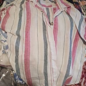 Thread & Supply Multicolor Striped Button Down Shirt